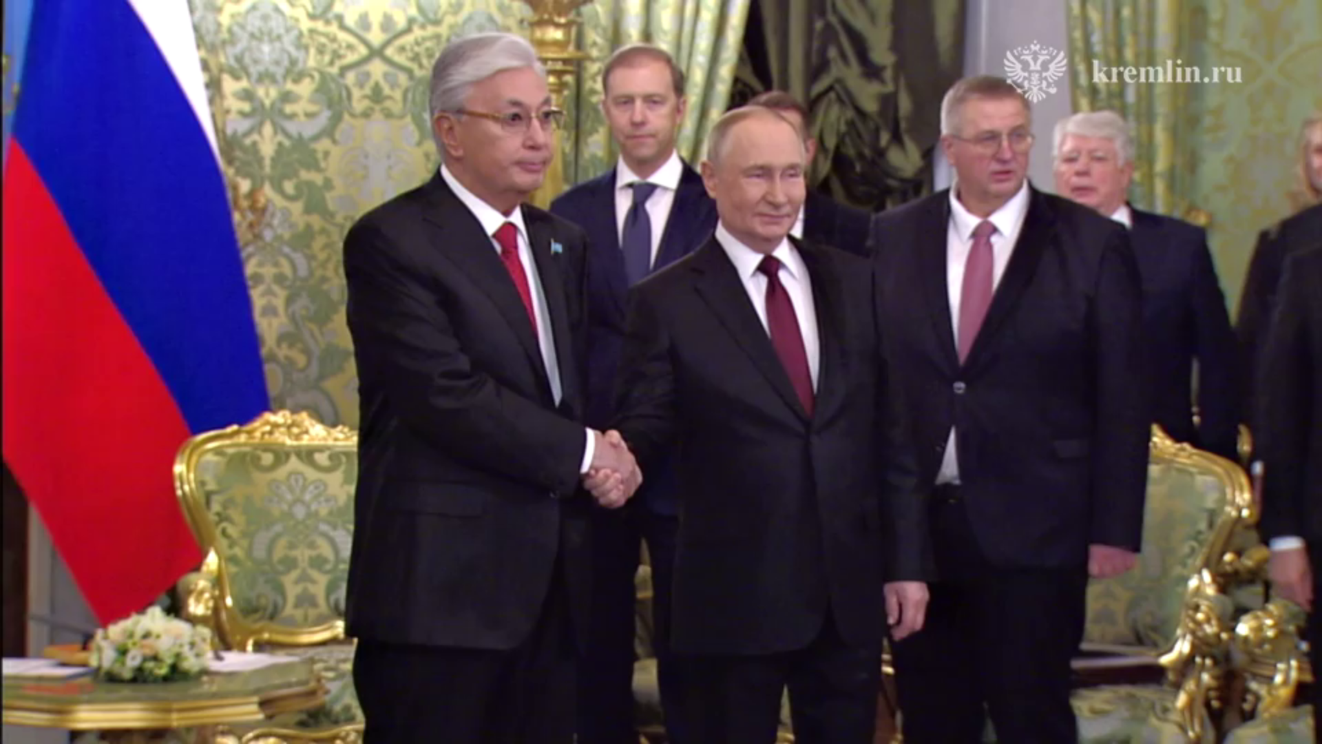 Официальные переговоры Путина и Токаева начались в Кремле