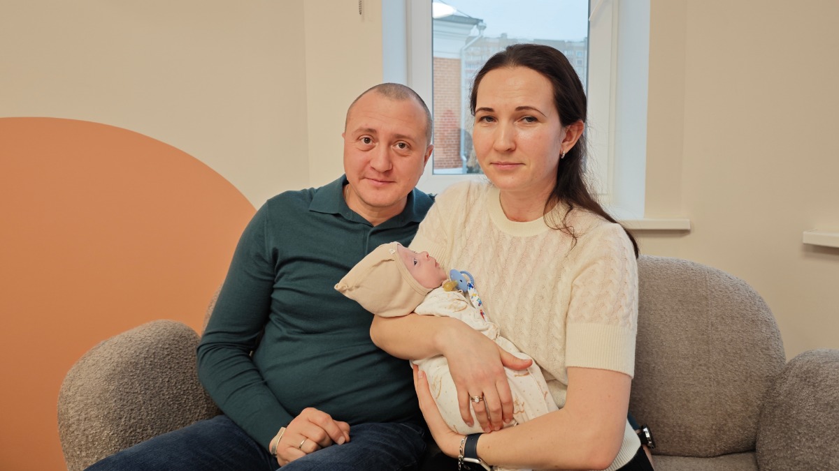 Супруги Илья и Татьяна Кара с сыном Ильей