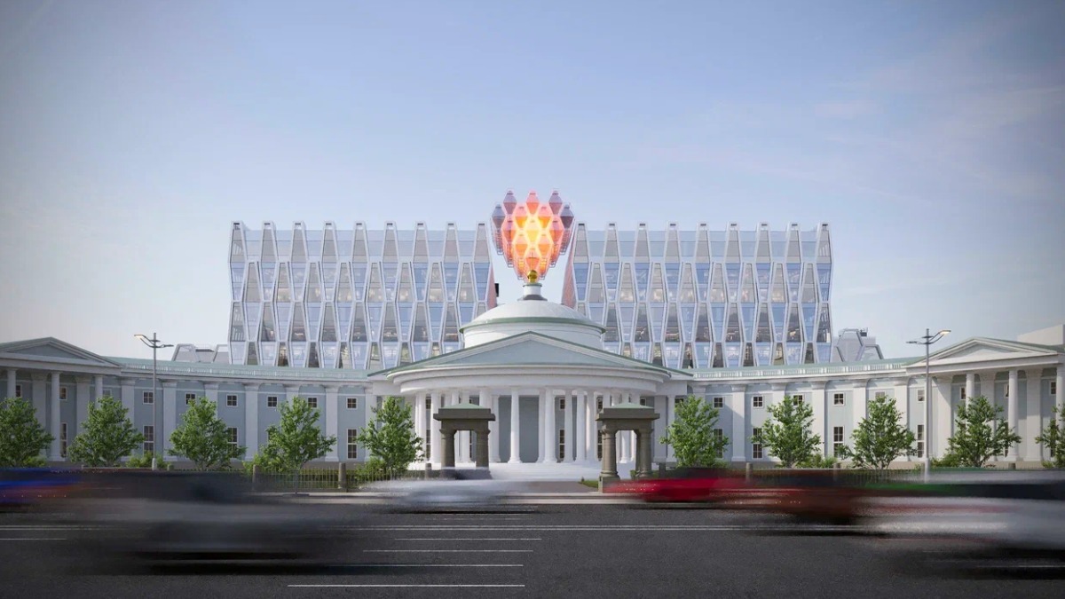 Владимир Ефимов: Согласована архитектурная концепция нового корпуса НИИ им. Склифосовского с инсталляцией в виде сердца 