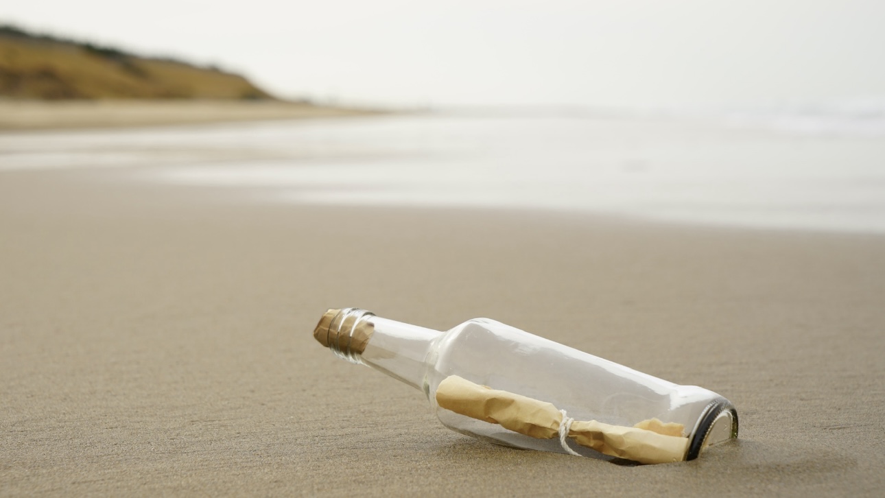 Жительница Крыма обнаружила на берегу моря бутылку с трогательным посланием