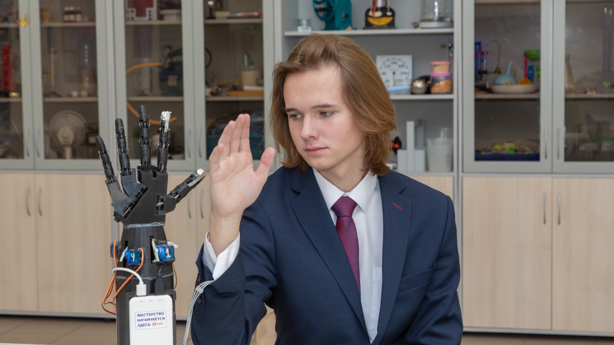 Михаил Неешпапа, ученик инженерного класса школы № 2044 имени Героя Советского Союза А. М. Серебрякова