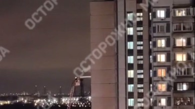 Многоэтажный дом загорелся на юге столицы