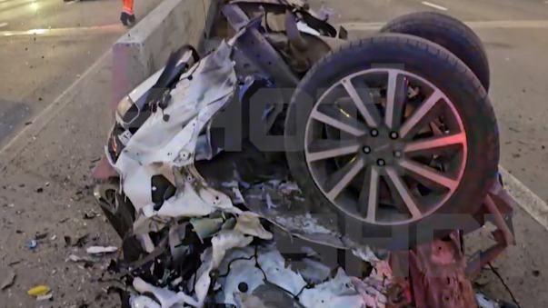 Пьяная автомобилистка влетела в отбойник на МКАД во время погони