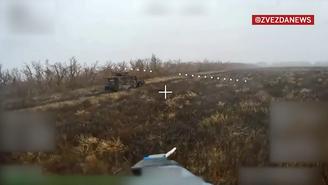 ВС РФ с помощью дрона подбили американский БТР International MaxxPro ВСУ