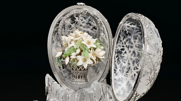 «Зимнее яйцо» Фаберже из коллекции Николая II продали за 25,7 миллиона долларов