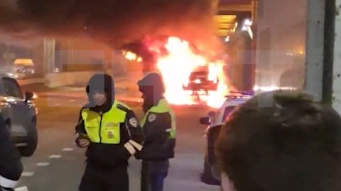 «Газель» взорвалась в пригороде Солнечногорска