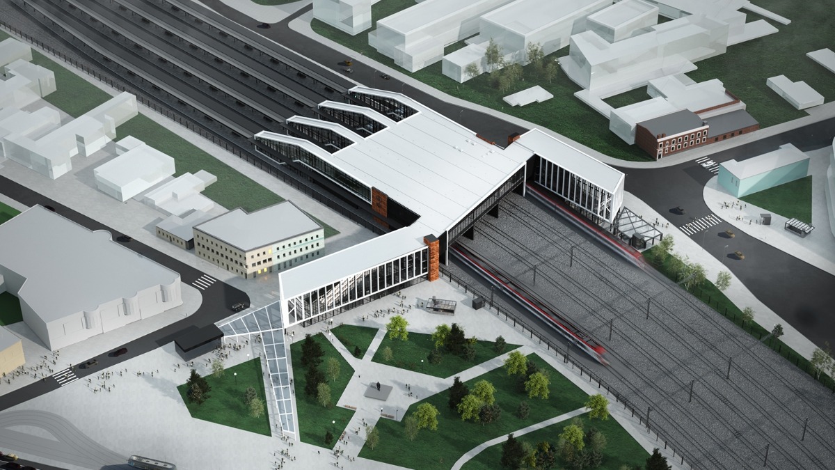 Десятков: Завершен монтаж лифтов и кровли южного вестибюля остановочного пункта Серп и Молот