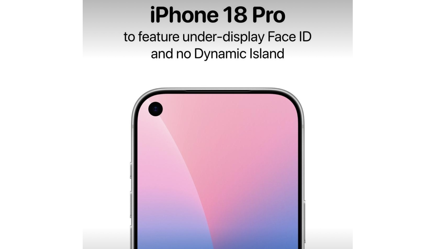 СМИ: Следующая версия iPhone 18 Pro избавится от «челки»