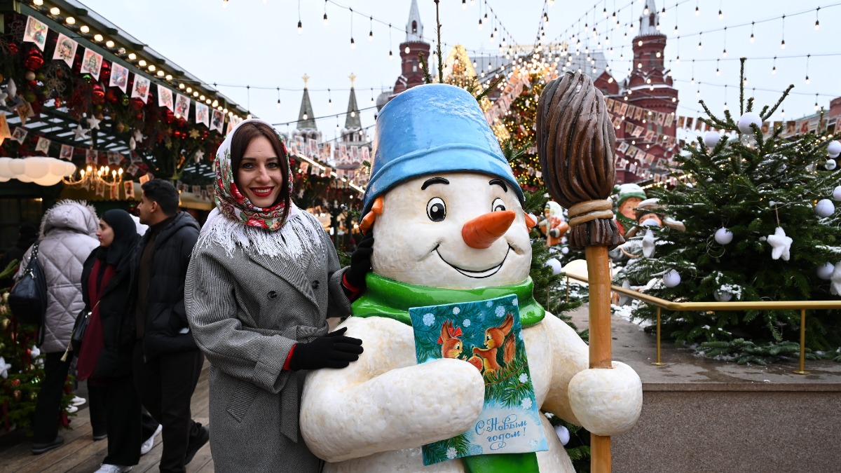 Москвичка Екатерина Дмитриева на фестивале «Путешествие в Рождество». 