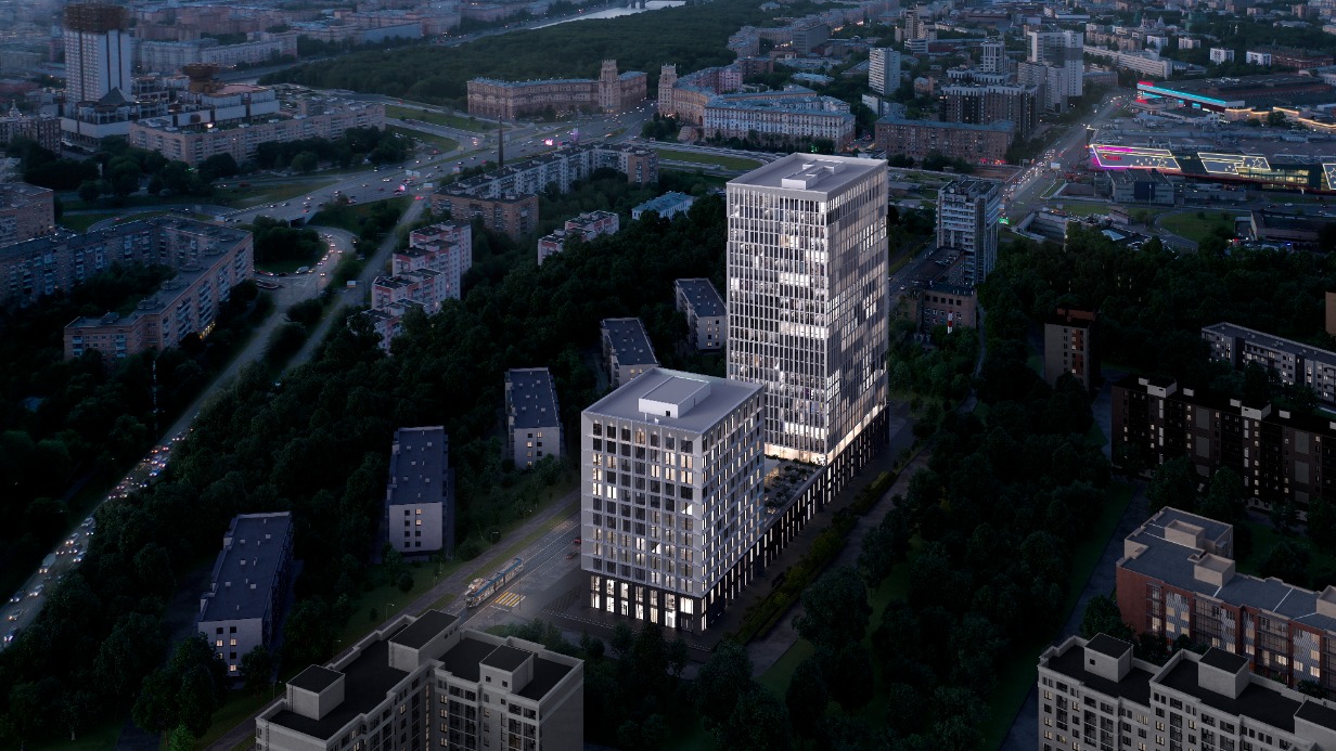 Овчинский: Фасадные работы завершились в бизнес-центре у «Ленинского проспекта»