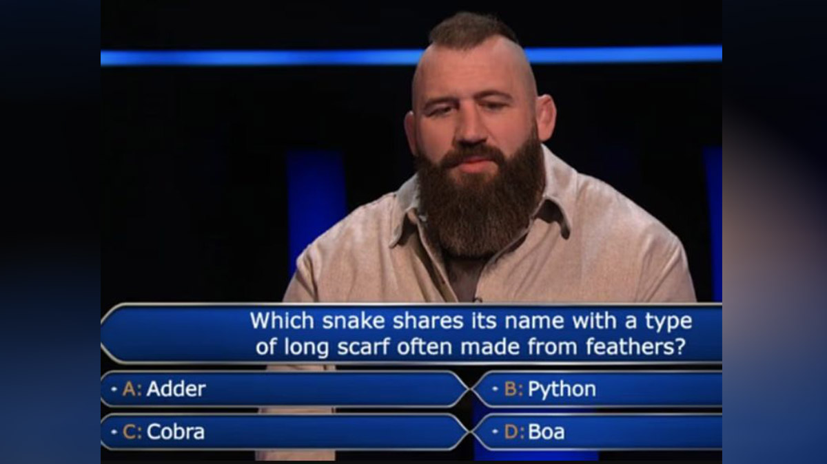 Британский регбист не ответил на легкий вопрос на «Кто хочет стать миллионером?»