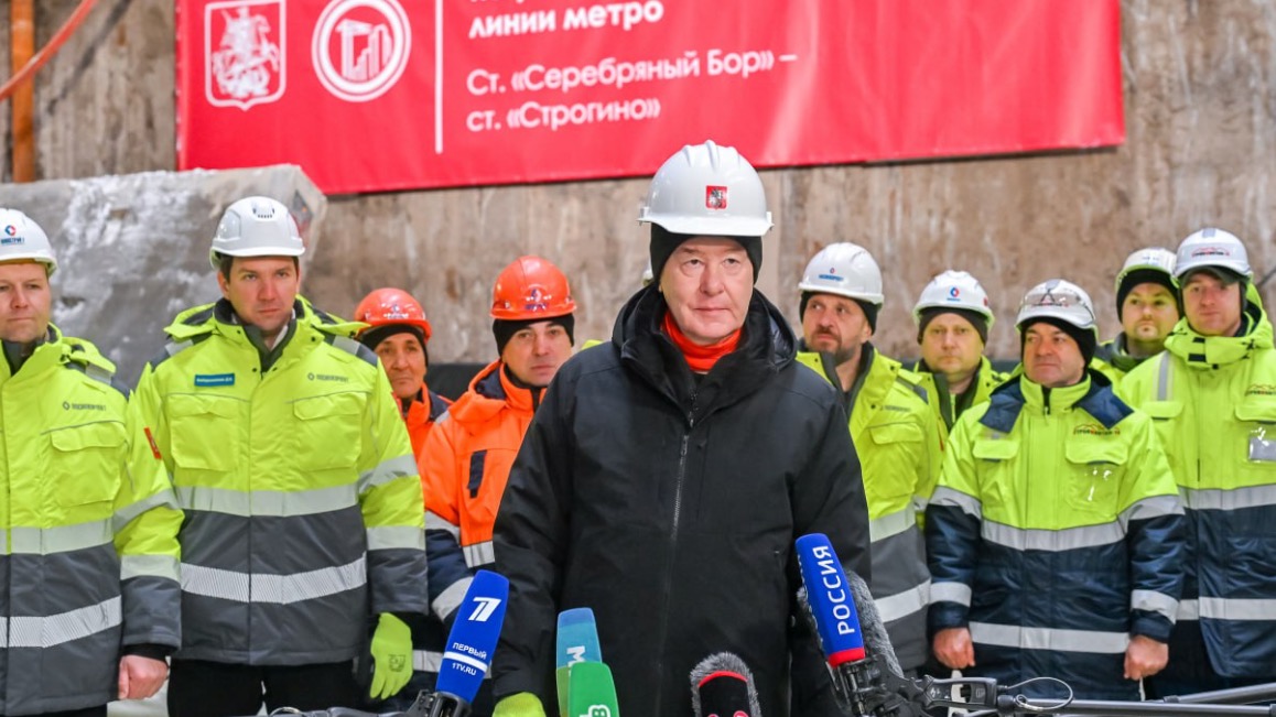 Собянин дал старт строительству тоннеля на Рублево-Архангельской линии метро