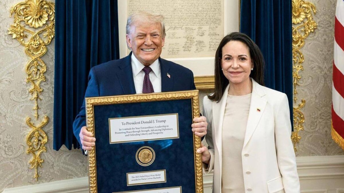 Трамп поблагодарил Мачадо за Нобелевскую премию мира