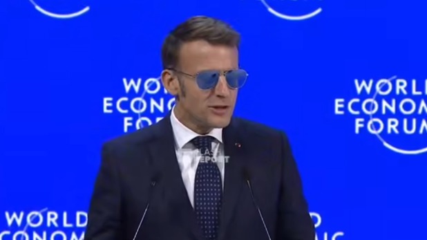 Макрон после случая с покрасневшим глазом выступил на ВЭФ в солнцезащитных очках