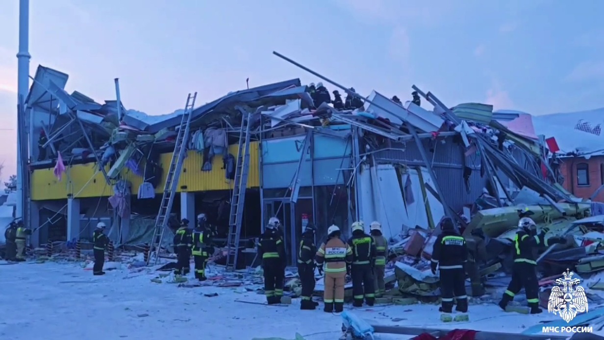 Мэрия: Обрушившийся в Новосибирске ТЦ был построен самовольно