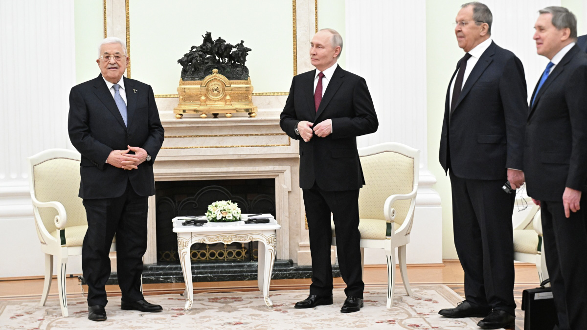 Переговоры Путина с президентом Палестины Аббасом стартовали в Кремле