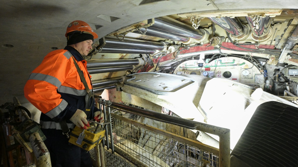 Запуск комплекса для прохода тоннелей «Лилия» на участке Рублево-Архангельской линии метро от станции «Серебряный Бор»