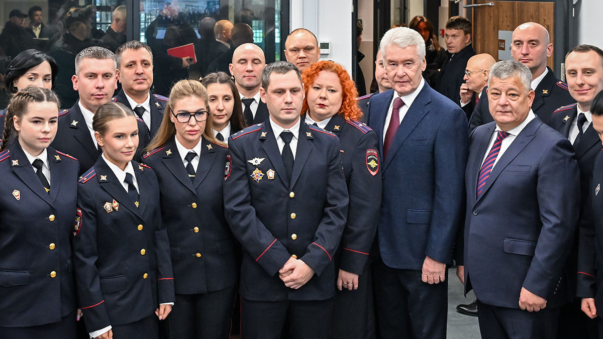 Собянин открыл новое здание районного отдела внутренних дел