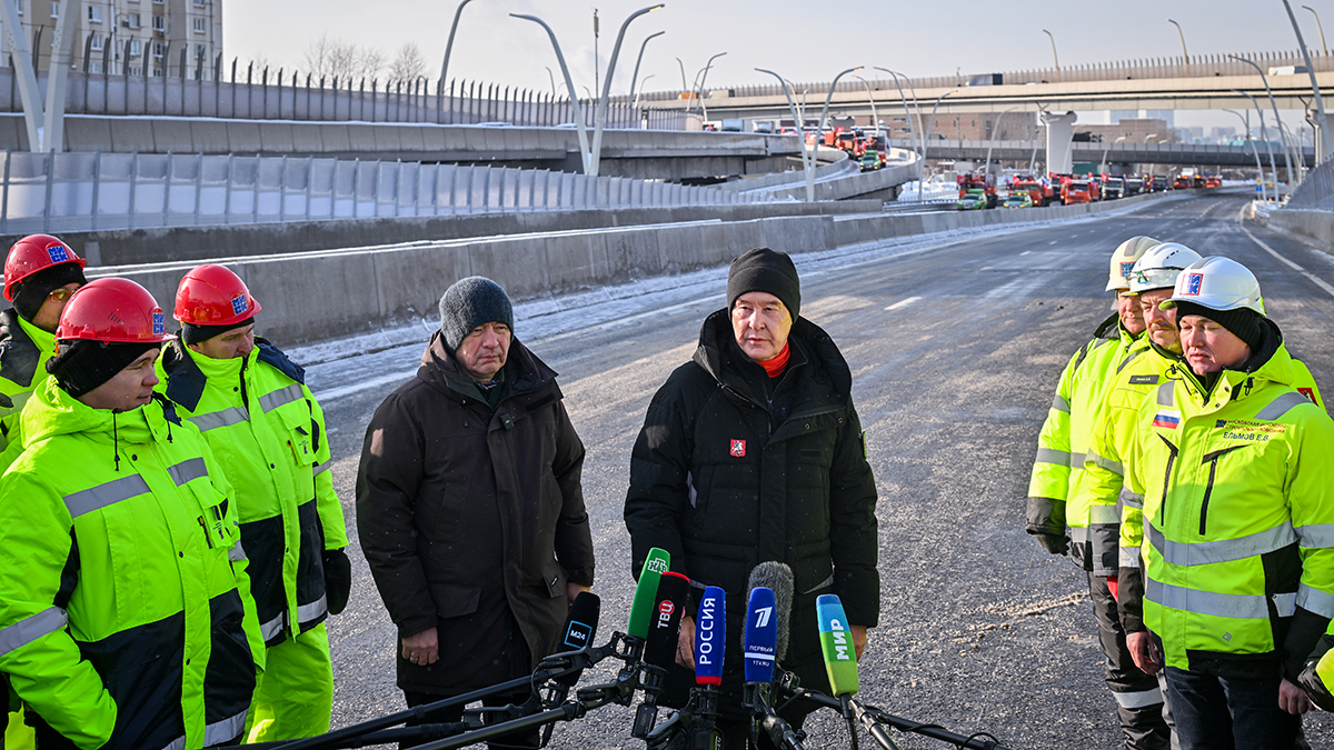 Собянин: Завершено формирование основного хода Южной рокады
