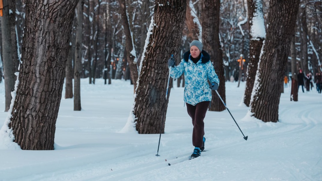 У Северного речного вокзала открыли лыжную трассу в акватории канала имени Москвы