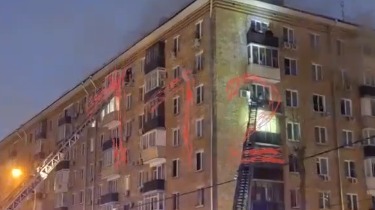 СМИ: Площадь возгорания на Пресненском Валу увеличилась до 250 «квадратов»
