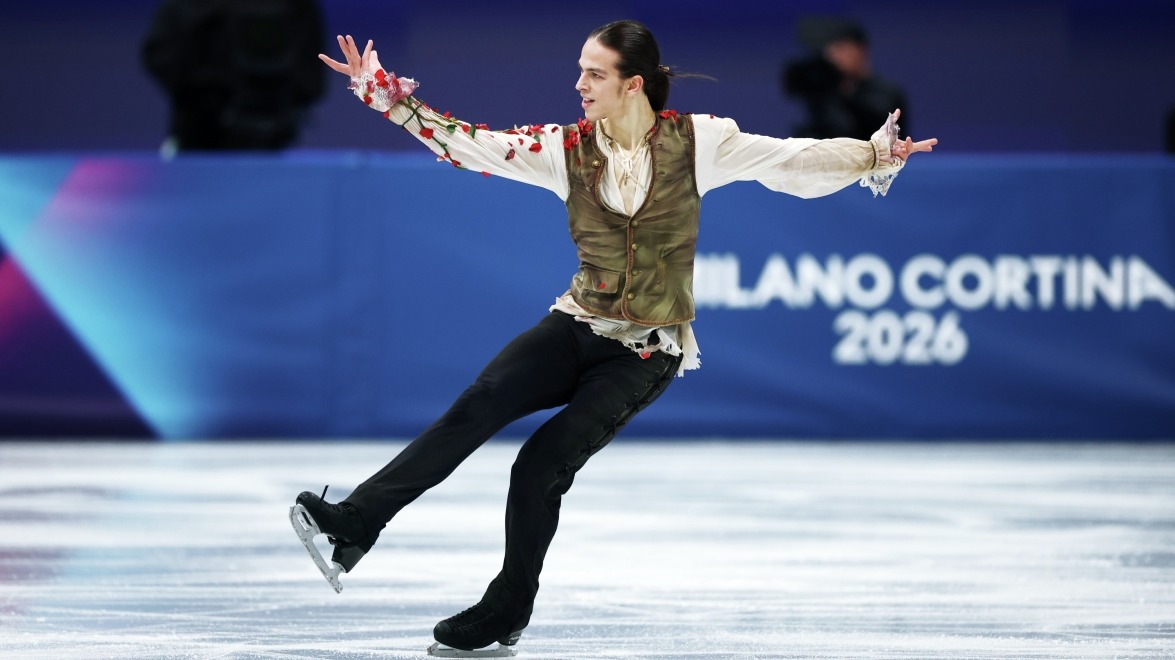 Петр Гуменник набрал 86,72 балла за короткую программу на Олимпиаде в Италии