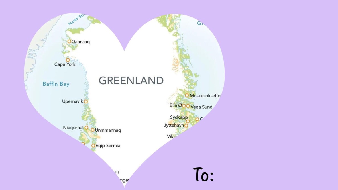 Белый дом опубликовал валентинки с Гренландией и Мадуро