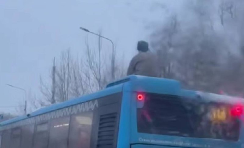 Подростка наказали за то, что он прокатился на крыше автобуса в Москве
