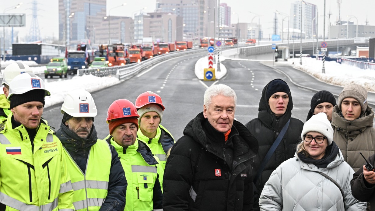 Мэр Москвы Сергей Собянин открыл движение по участку Коммунарского шоссе от МКАД до трассы Солнцево — Бутово — Варшавское шоссе