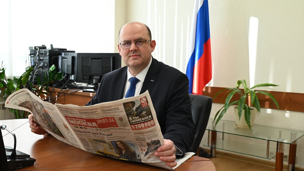 Ректор НИЯУ МИФИ Владимир Шевченко на своем рабочем месте