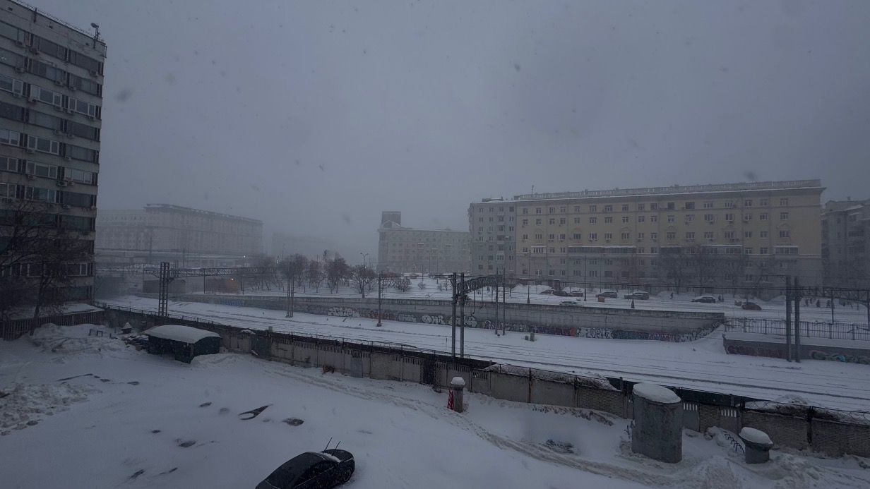 Пик снегопада в Москве ожидается в ближайшие три часа