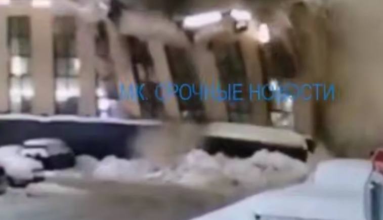 Трехэтажный склад обрушился на юго-востоке Москвы 