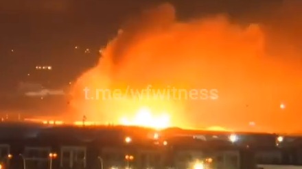 Мощный взрыв произошел в результате удара БПЛА Ирана по складу боеприпасов США