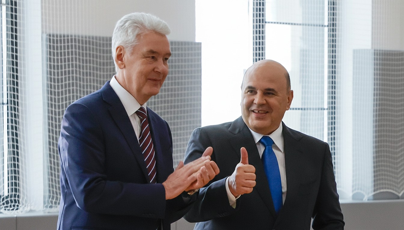 Сергей Собянин поздравил Михаила Мишустина с юбилеем 