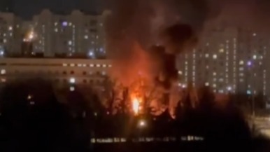 Пожар с громкими хлопками произошел в Южном Бутове