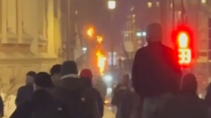 Движение транспорта в районе Павелецкой площади затруднено из-за пожара