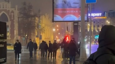 Мачту ретранслятора потушили на Павелецкой площади