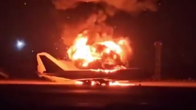 Уничтожение последнего в мире Boeing KC-747 в Иране сняли на видео