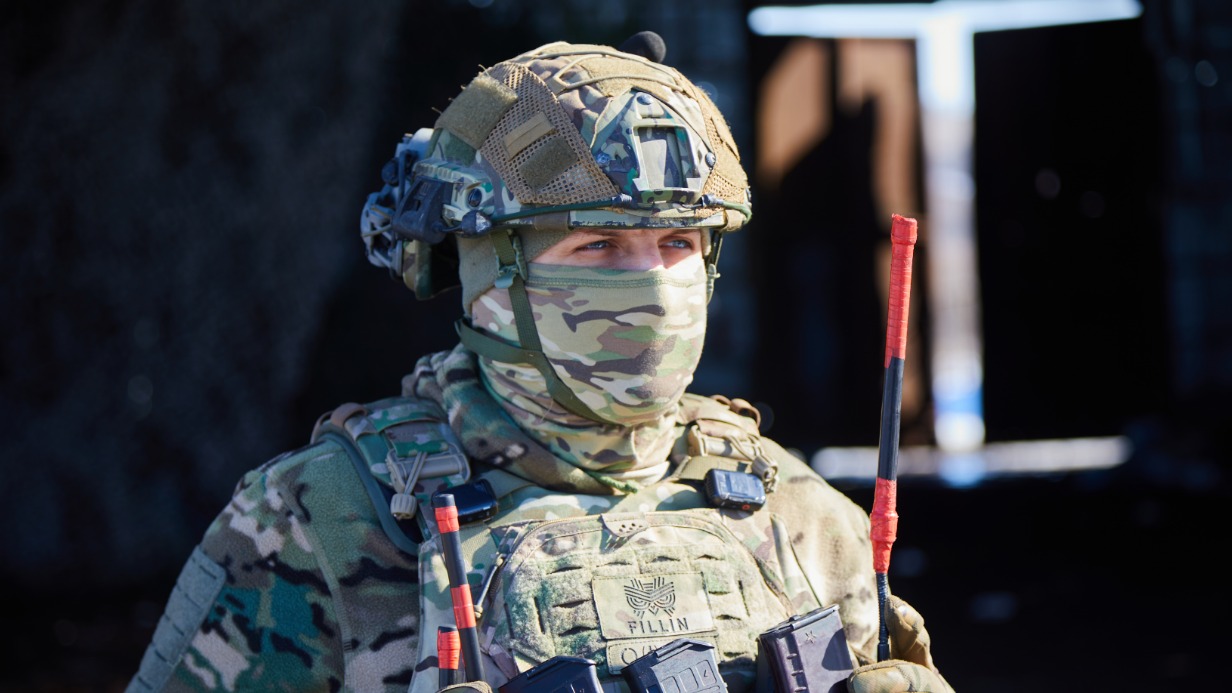 Боец 810-й бригады морской пехоты с позывным «Оптимист» в зоне спецоперации