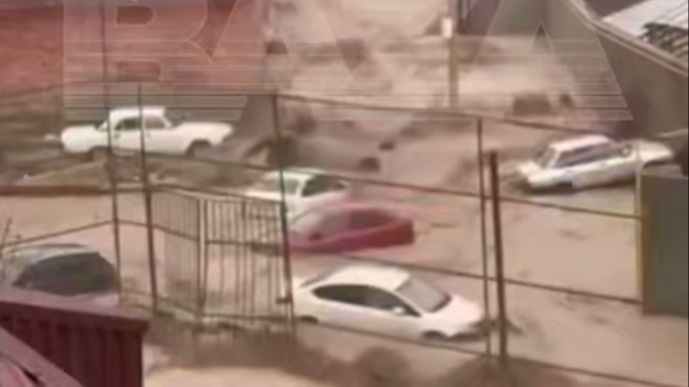 Наводнение произошло в Дагестане после сильных ливней