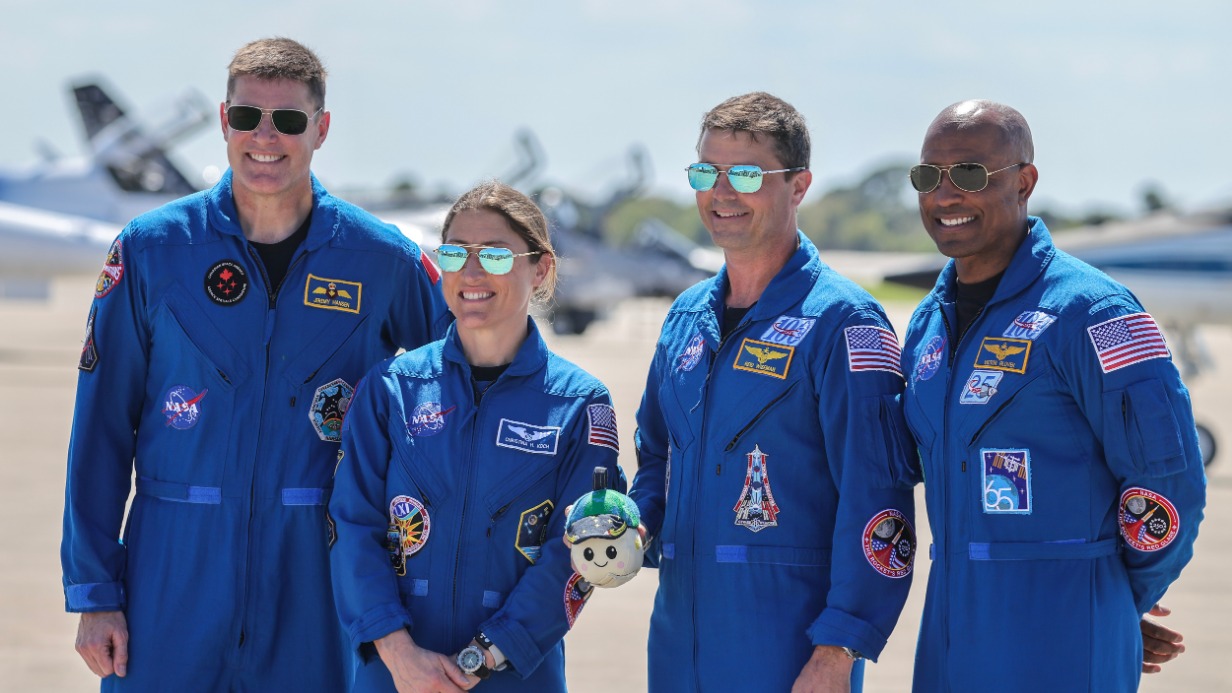 Экипаж миссии «Артемида-2»: Джереми Хансен, Кристина Кук, Рид Уайсмен и Виктор Гловер