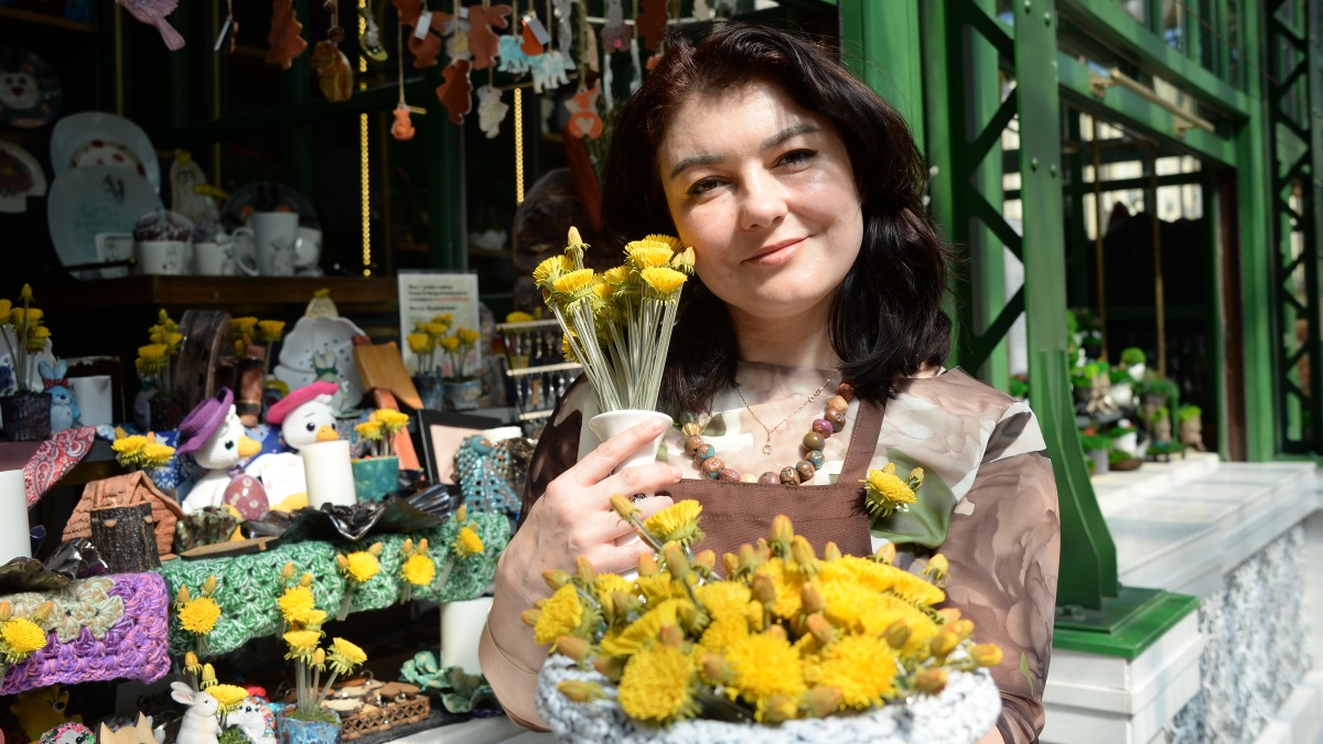 Мастер-наставник Яна Доманская на Тверской площади