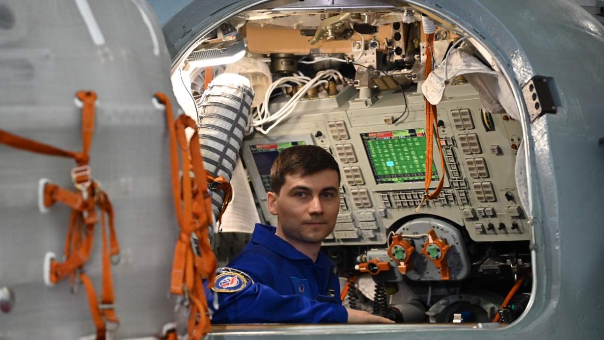 Космонавт-испытатель Алексей Зубрицкий в Центре подготовки космонавтов