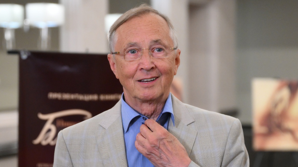 Николай Бурляев на презентации своей книги «Близнецы»