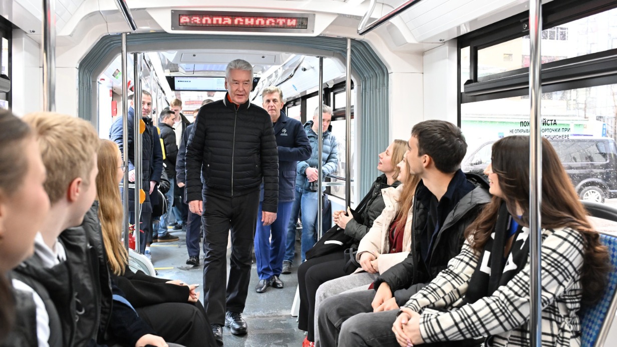 Мэр Москвы Сергей Собянин открыл второй Московский трамвайный диаметр