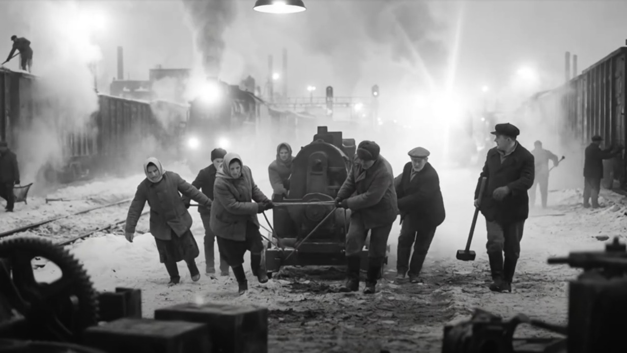 Кадр из документального фильма «Сила единения». Лента рассказывает о тех, кто ковал Победу в тылу