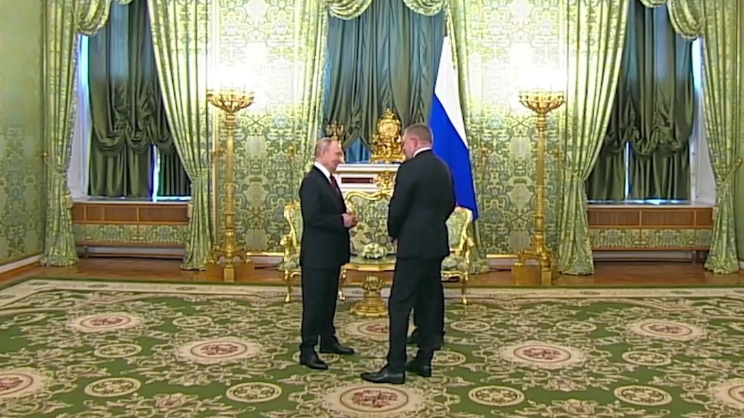 Владимир Путин начал встречу с Робертом Фицо в Кремле