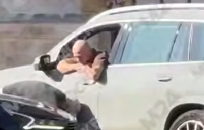 Двойник Юры Борисова попал в ДТП в центре Москвы