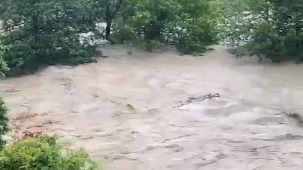 Несколько курортов Краснодарского края затопило из-за мощного ливня
