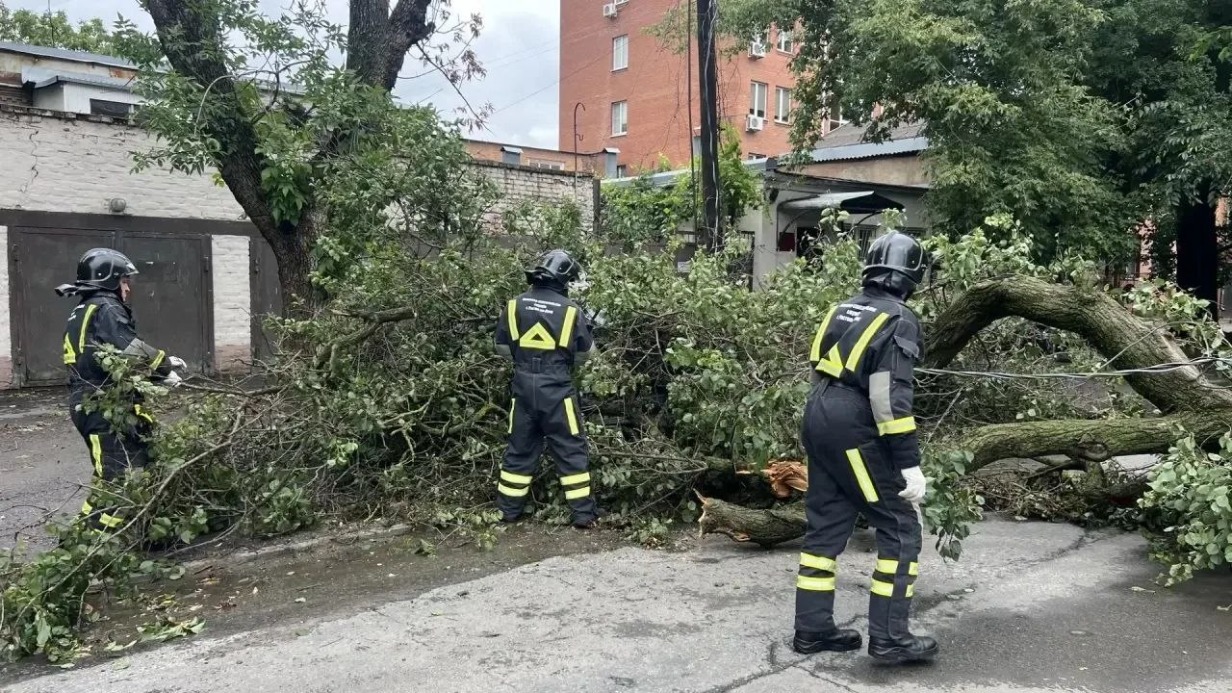 Режим ЧС ввели в Ростове-на-Дону из-за обрушившегося на регион урагана